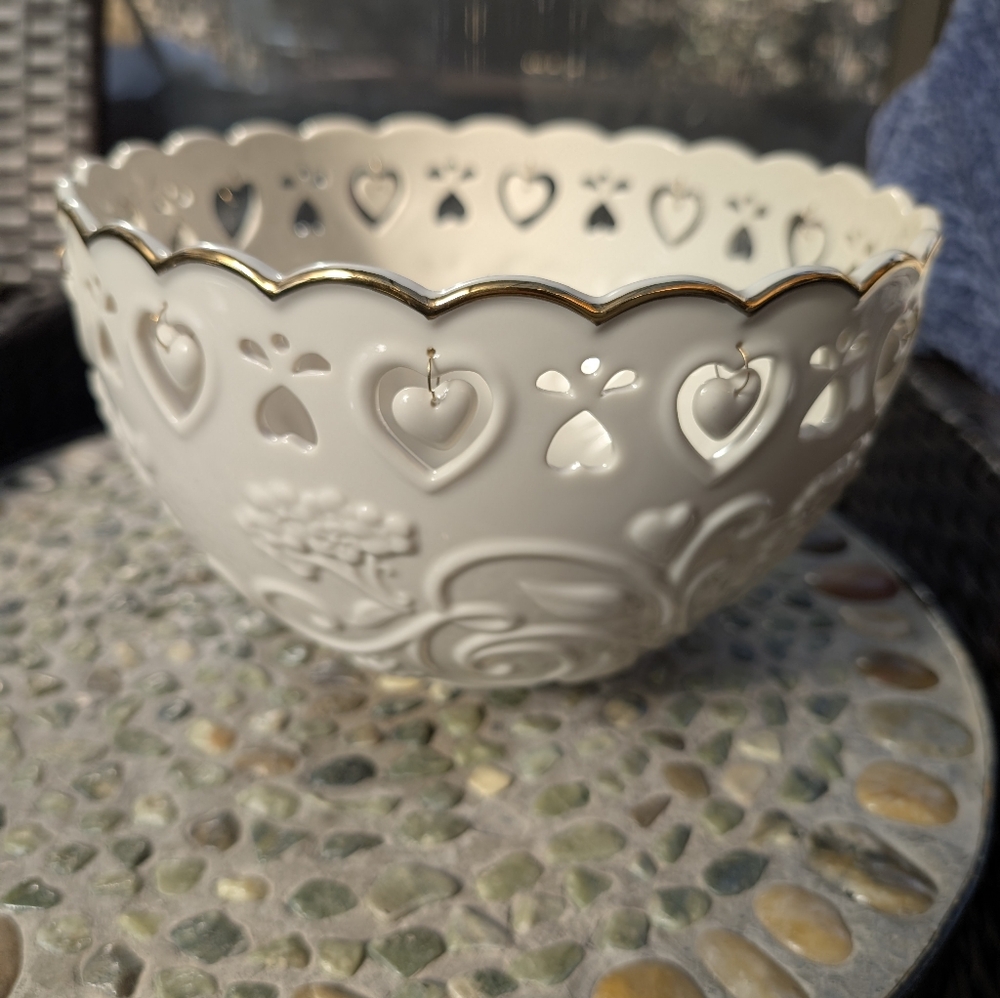 Lenox Floating Hearts Bowl